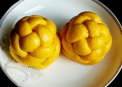 南瓜绣球豆沙包