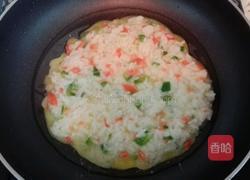 米饭蛋饼的做法图解4