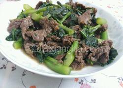 牛肉炒芥兰