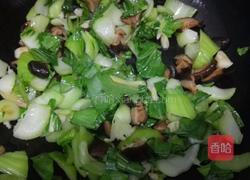 香菇炒油菜的做法图解5