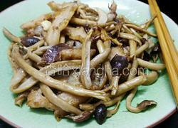 茶树菇炒猪颈肉