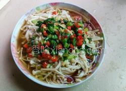 辣椒葱油淋金针菇