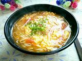蕃茄鸡蛋汤煮面