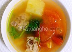 土豆番茄排骨汤