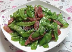 荷兰豆炒腊肠