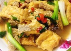 猪肉炒豆腐