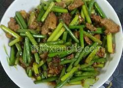 蒜苔炒牛肉