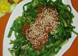麻酱芝麻菠菜梗