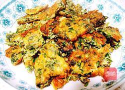 香菜鹅蛋饼(冬至偏方)的做法图解6