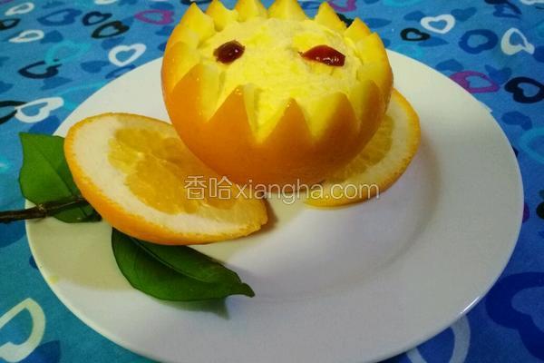 香橙熔岩蒸蛋
