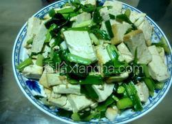 蒜苗炒豆腐