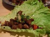 香辣肉末蔬菜卷