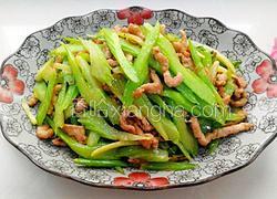 西芹炒肉丝