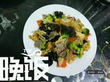 鸡蛋牛肉西兰花木耳