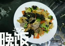 鸡蛋牛肉西兰花木耳