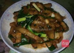 蒜苗炒三层肉的做法图解5