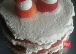 红丝绒雪人蛋糕的做法图解6
