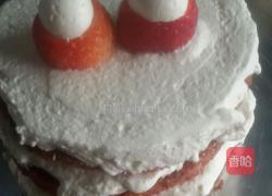红丝绒雪人蛋糕的做法图解5