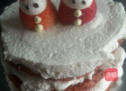 红丝绒雪人蛋糕的做法图解8