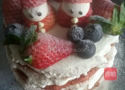 红丝绒雪人蛋糕的做法图解11