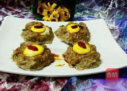 太阳蛋蒸肉丸的做法图解7