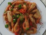 马蹄炒河虾