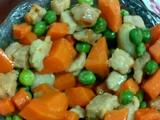 宝宝菜豌豆胡罗卜炒肉
