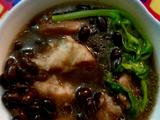 黑饭豆芋头汤