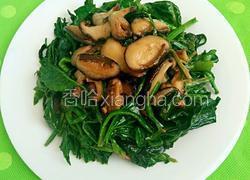 香菇炒菠菜