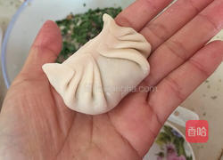 香煎韭菜猪肉饺子的做法图解4