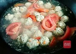 肉圆番茄汤(团圆)的做法图解6