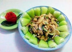 油菜炒香菇