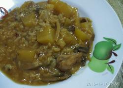 鸡肉鲜蘑土豆饭