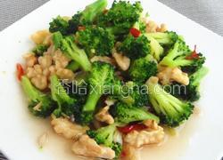 西兰花炒核桃仁