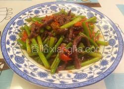 蒜苔炒牛肉