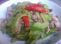 辣椒炒苦瓜肉