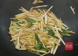 蒜黄炒油菜的做法图解3