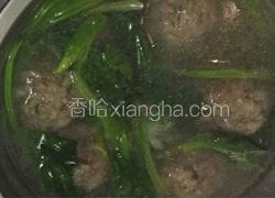菠菜肉丸汤