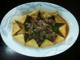 三角豆腐炒肉