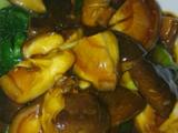 油菜炒香菇