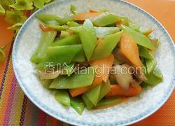 莴苣胡萝卜片炒肉