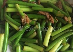 蒜台炒肉