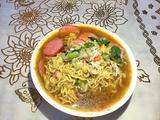 香辣菠菜方便面的做法[图]