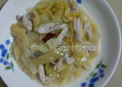 咸菜炒肉片
