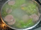 大白菜火腿肠粉丝汤