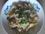 黄花菜炝蘑菇肉丝的做法[图]