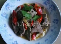 红椒姜丝炝肝片