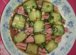 凉拌黄瓜卷火腿