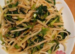 凉拌菠菜土豆丝