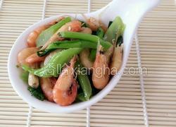 菜心炒河虾